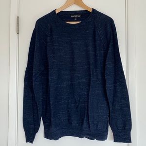 JCrew Factory Ragland budded crewneck sweater - Navy Blue - Large